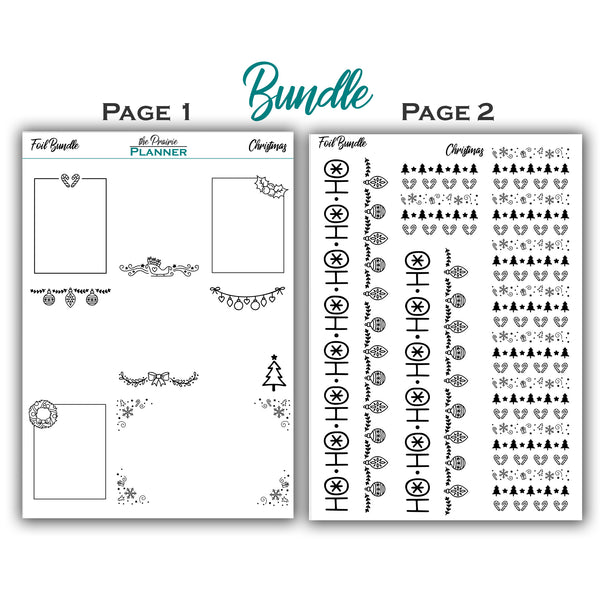FOIL - Christmas Collection - Planner Stickers