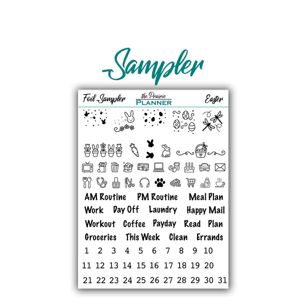 FOIL - Easter Collection - Planner Stickers