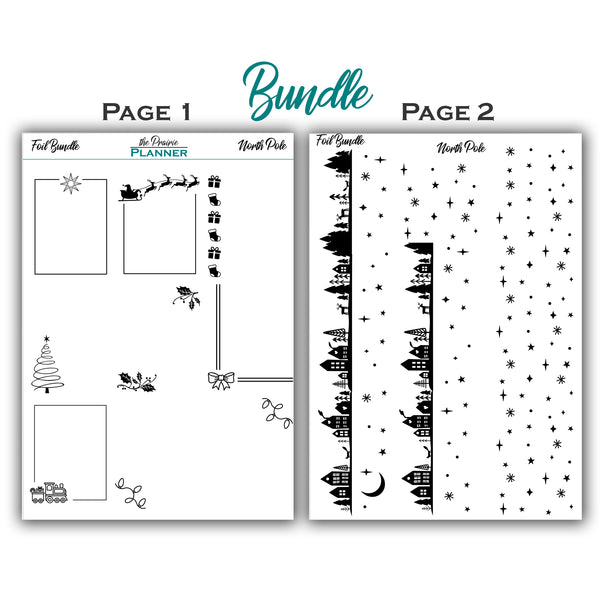 FOIL - North Pole Collection - Planner Stickers