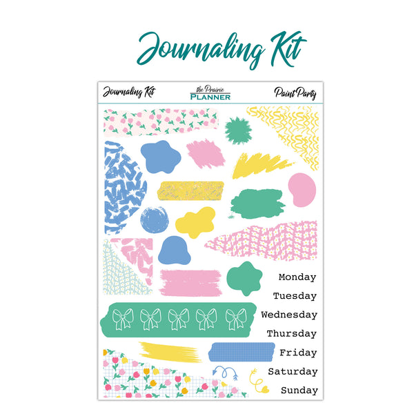 Paint Party | Weekly Planner Kit