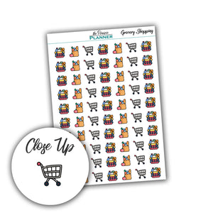 Grocery Shopping - Planner Stickers