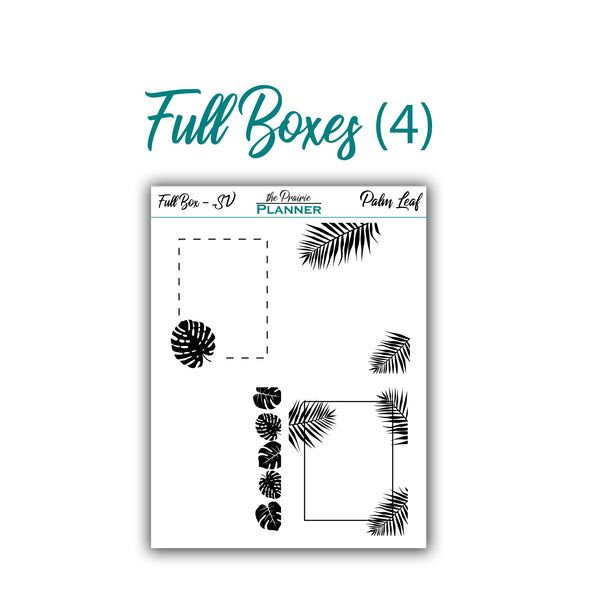 FOIL - Palm Leaf Collection - Planner Stickers
