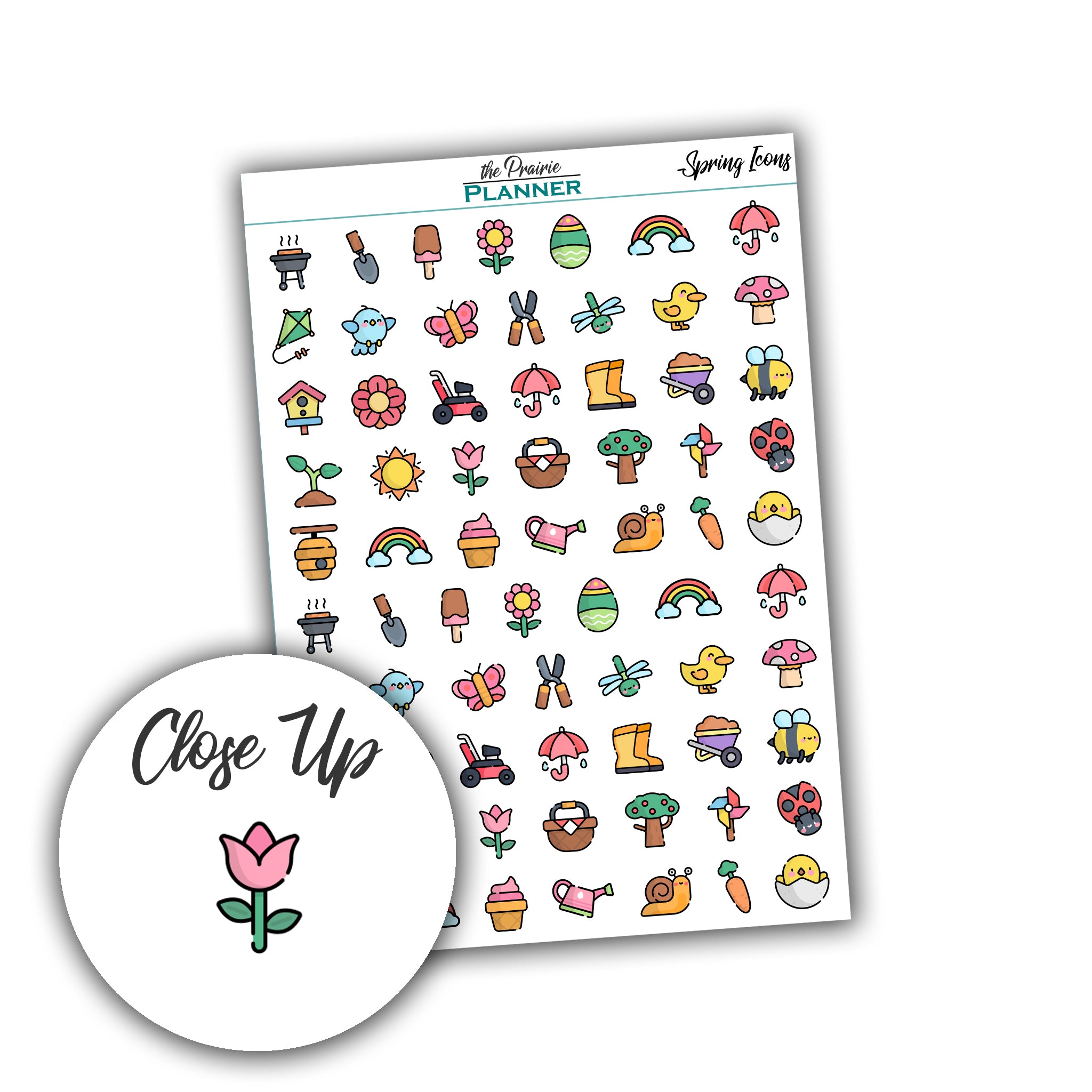 Spring Icons - Planner Stickers