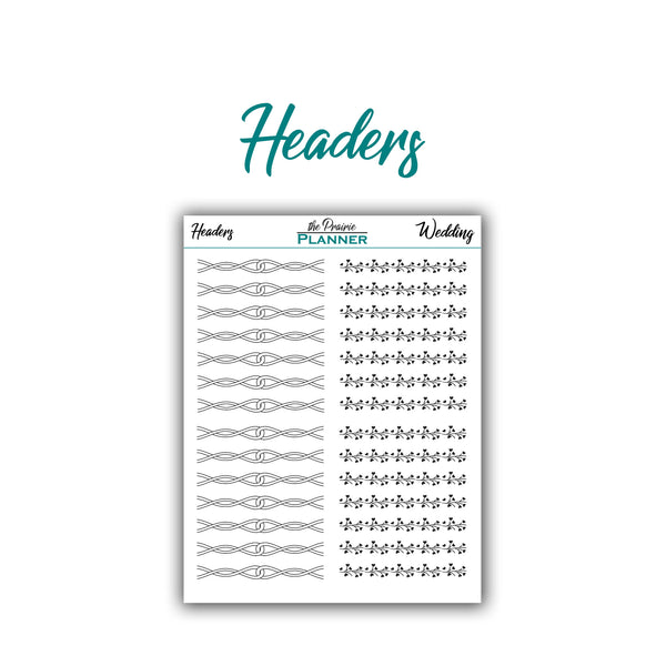 FOIL - Wedding Collection - Planner Stickers
