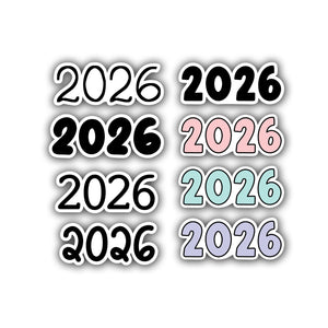 2026 Die Cut sticker