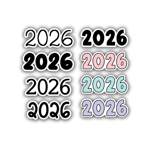 2026 Die Cut sticker