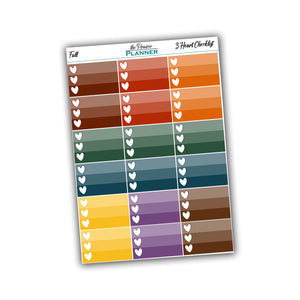 3 Heart Checklist - Fall Multi-Colour