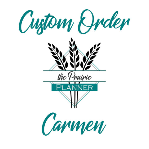 Custom Order for Carmen