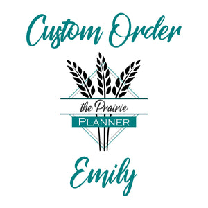 Custom Order for Emily