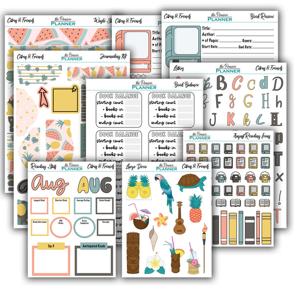 August Book Journal Kit