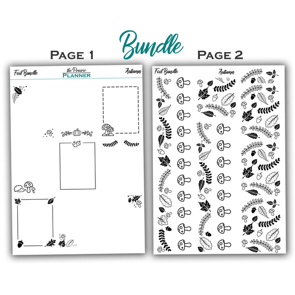 FOIL - Autumn Collection - Planner Stickers