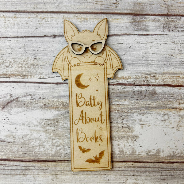 Wooden Bat Bookmark