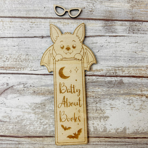 Wooden Bat Bookmark