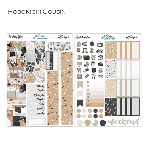Birthday Glow - Hobonichi Kit