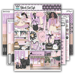 Black Cat Cafe | Weekly Planner Kit