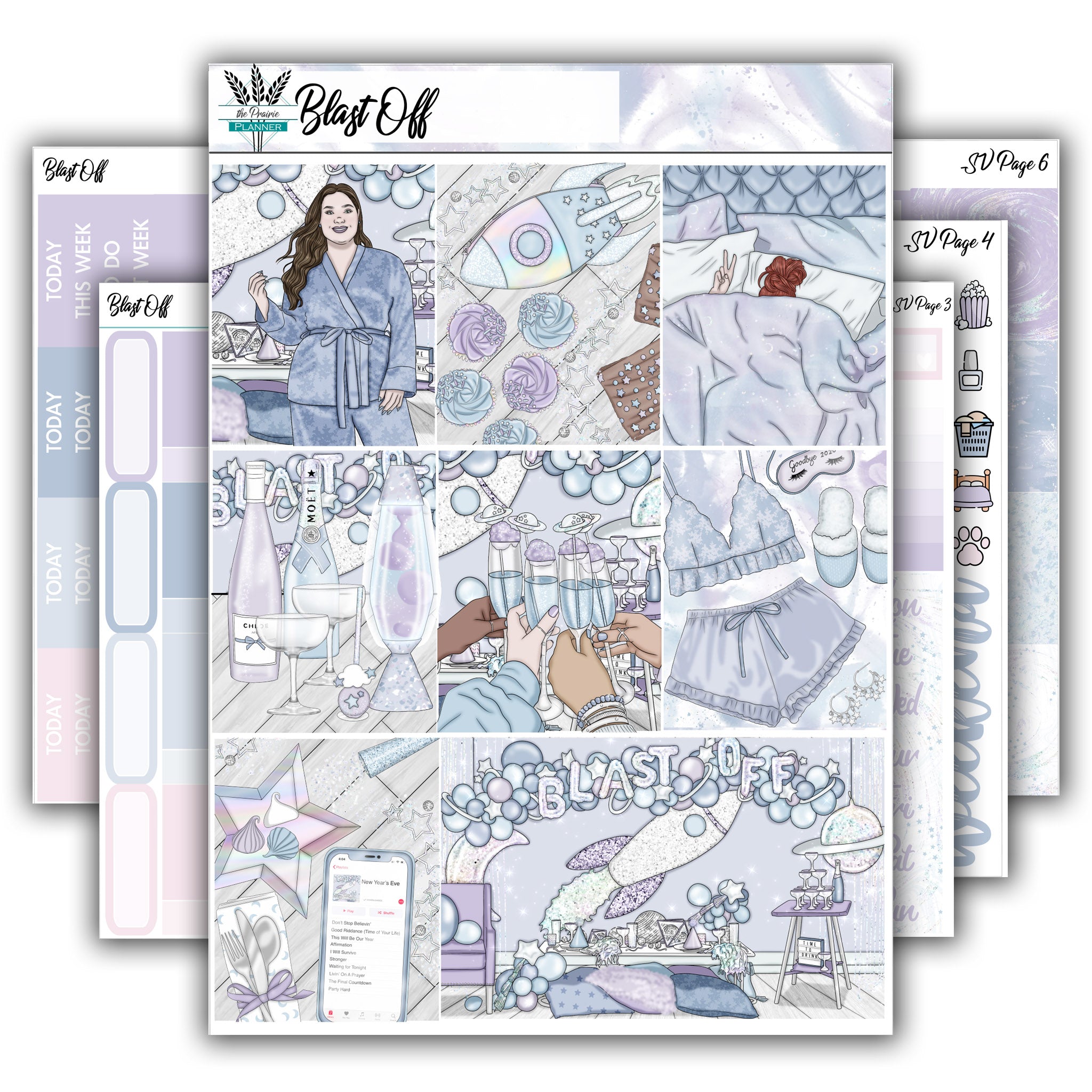 Blast Off | Weekly Planner Kit