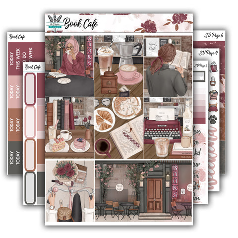 Book Cafe | Weekly Planner Kit