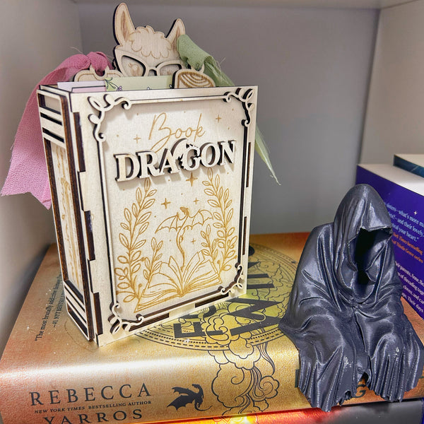 Wooden Book Dragon Bookmark Holder
