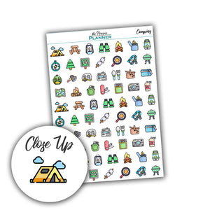 Camping - Planner Stickers