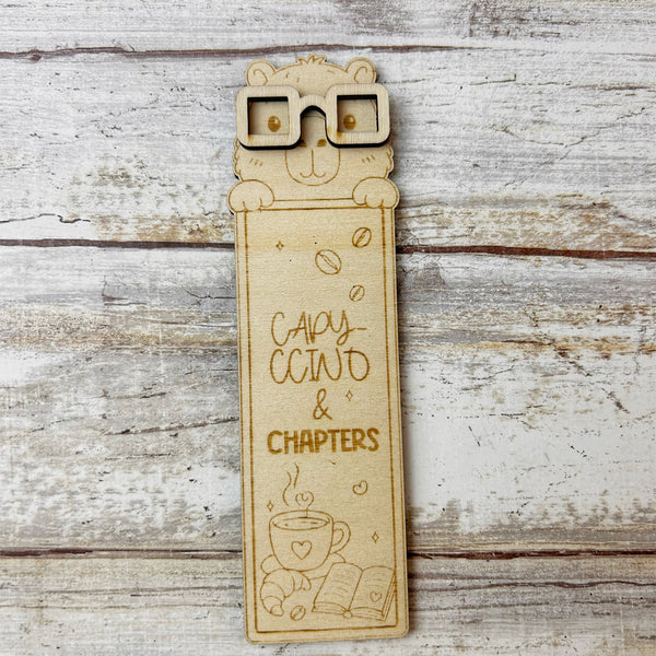 Wooden Capybara Bookmark