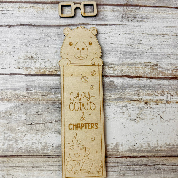 Wooden Capybara Bookmark
