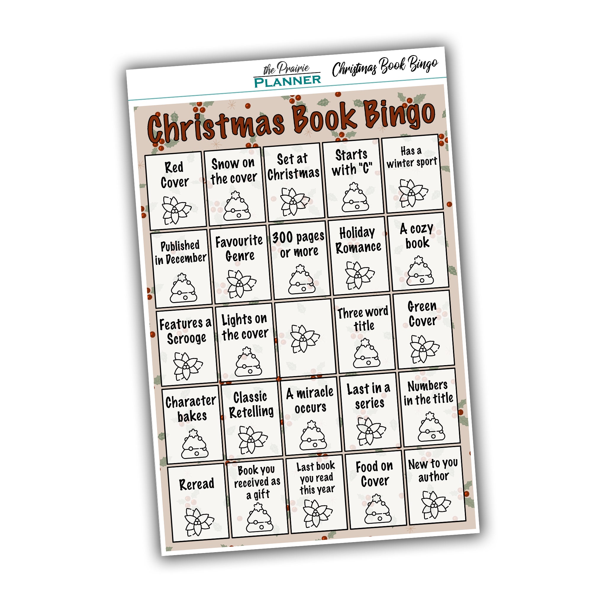 Christmas Book Bingo