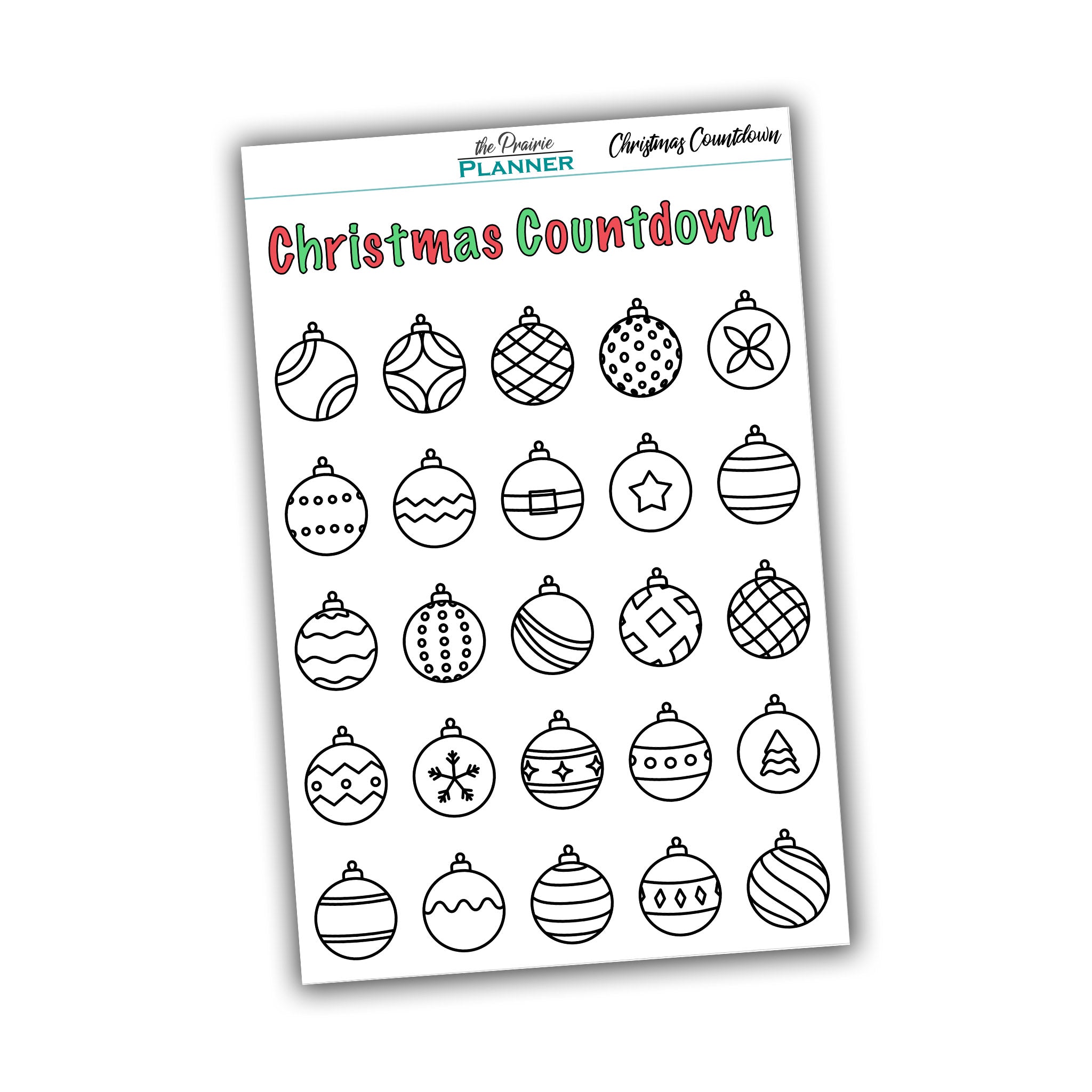 Christmas Countdown (Fill In)
