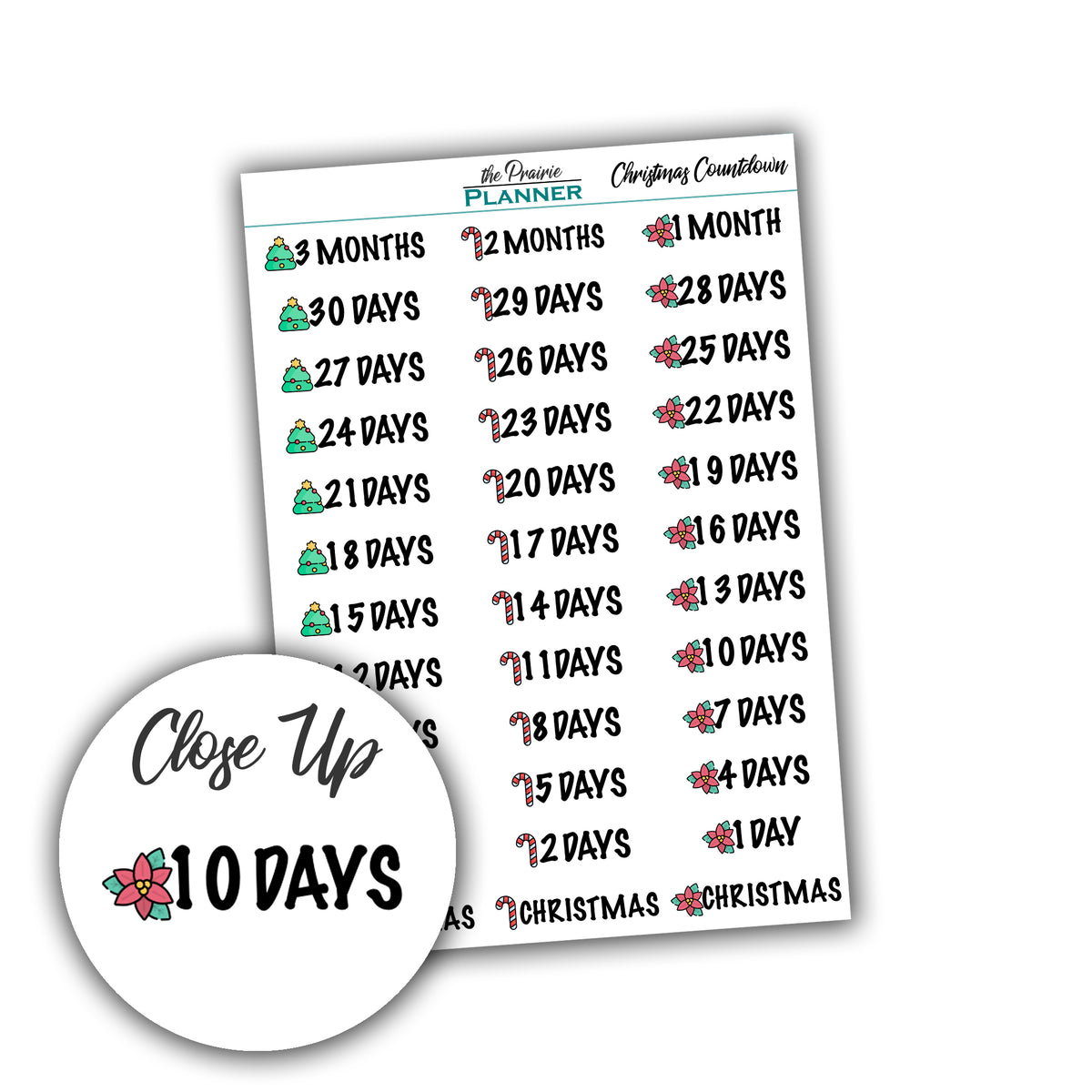 Christmas Countdown – the Prairie Planner