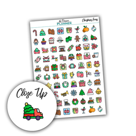 Christmas Icons - Planner Stickers