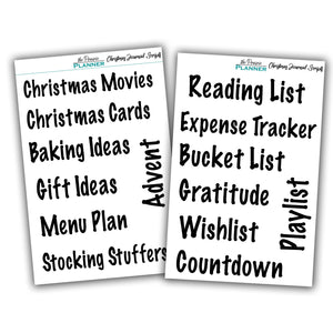 Christmas Journal Scripts