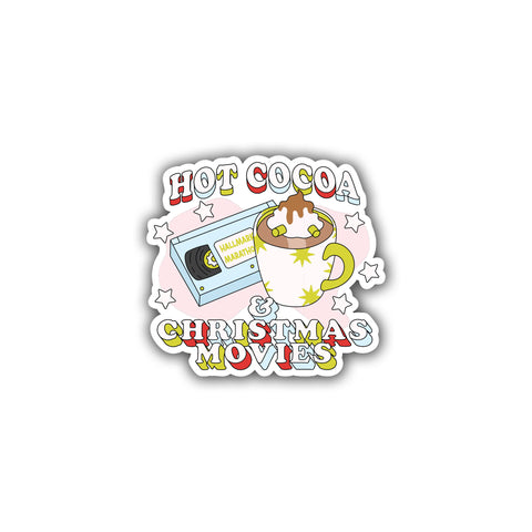 Christmas Movies Die Cut Sticker