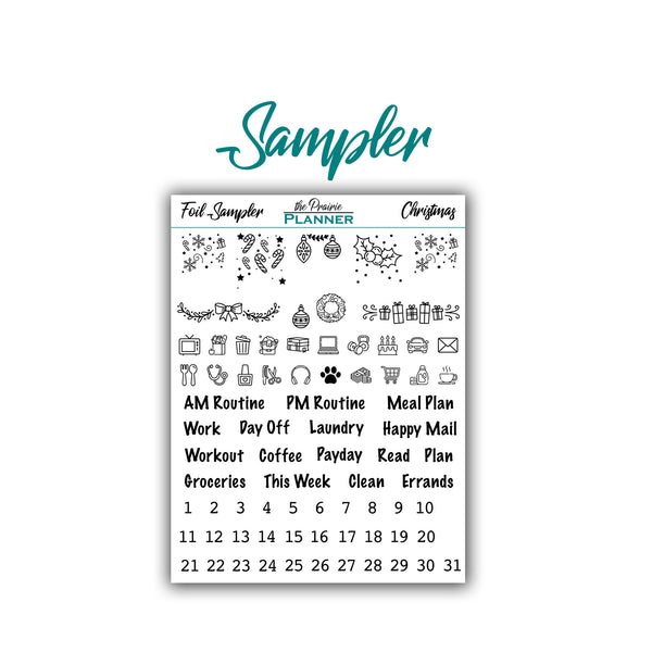 FOIL - Christmas Collection - Planner Stickers