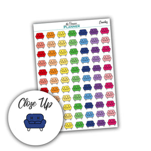 Couches - Planner Stickers