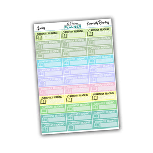 Currently Reading - Fall Multi-Colour - Planner Stickers