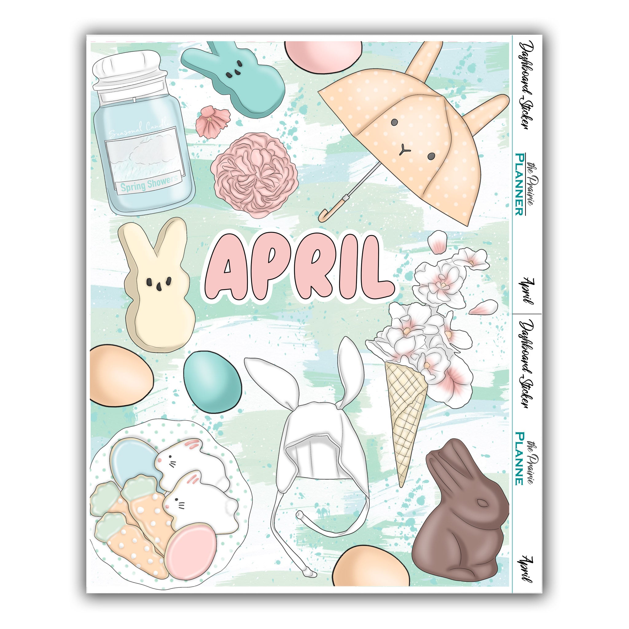 April - Dashboard Sticker – the Prairie Planner