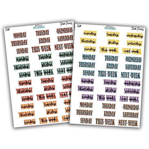 Date Covers 2 - Fall Multi-Colour