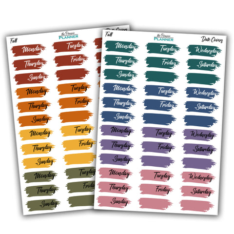Date Covers - Fall Multi-Colour
