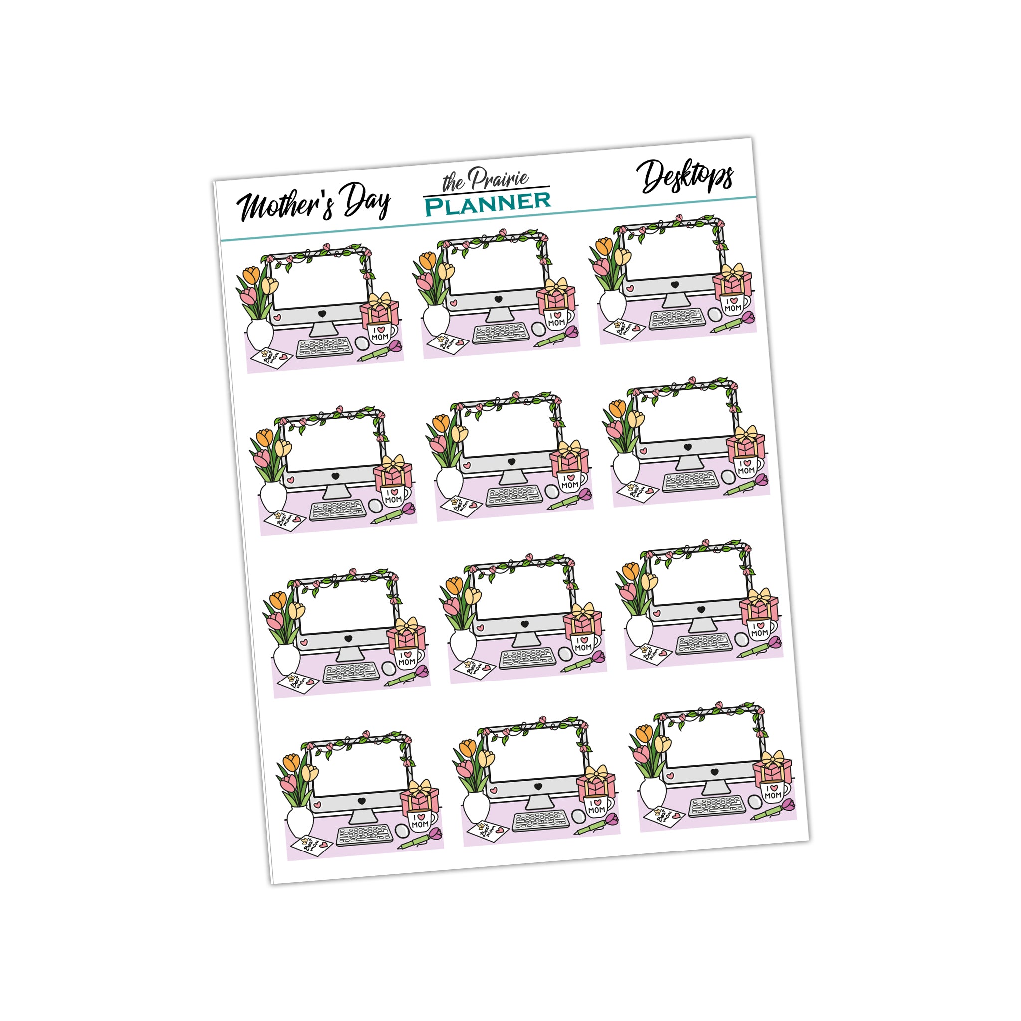 Mother's Day Desktops - Planner Stickers