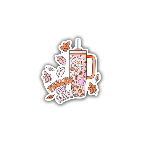 Fueled By Fall Die Cut Sticker