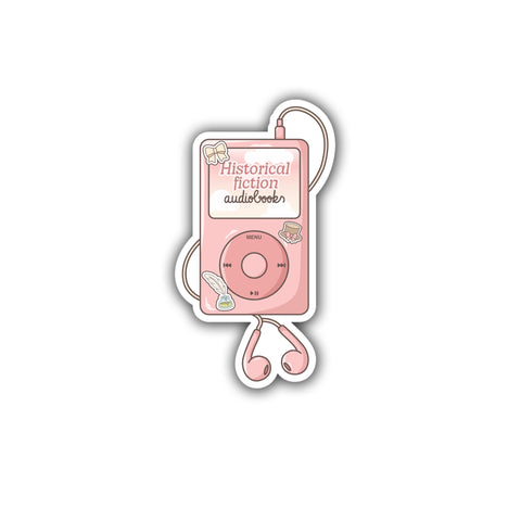 Historical Fiction Audiobook Die Cut Sticker