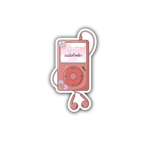 Spicy Audiobook Die Cut Sticker
