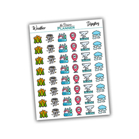 Disasters - Planner Stickers