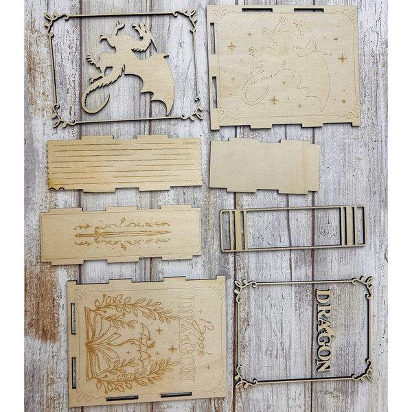Wooden Book Dragon Bookmark Holder