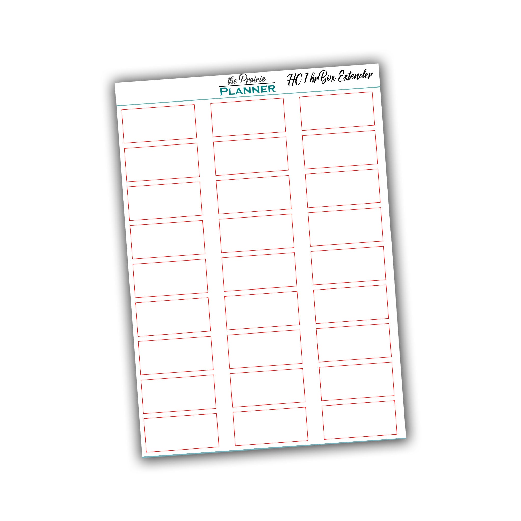 HC 1 Hour Box Extenders - Planner Stickers