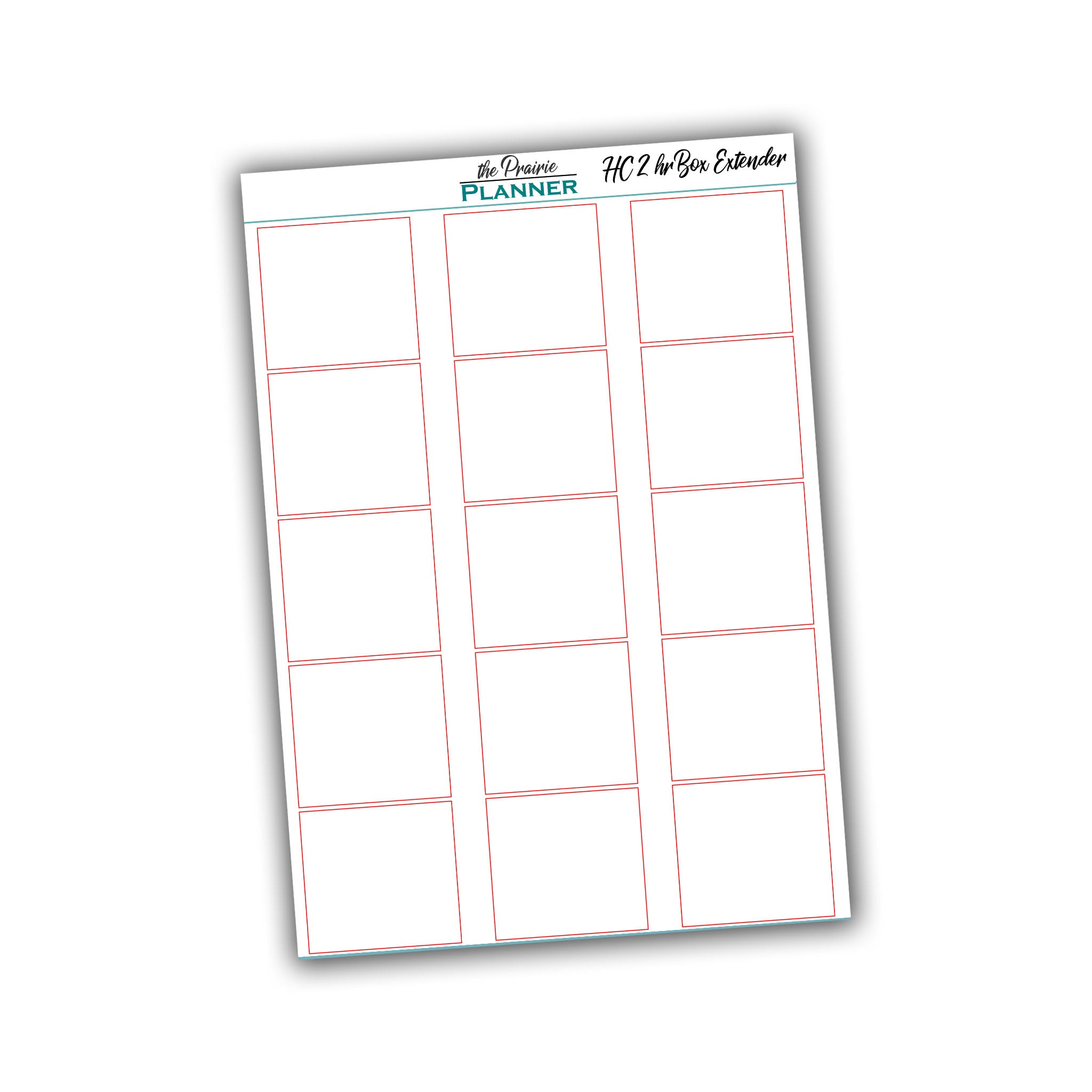 HC 2 Hour Box Extenders - Planner Stickers