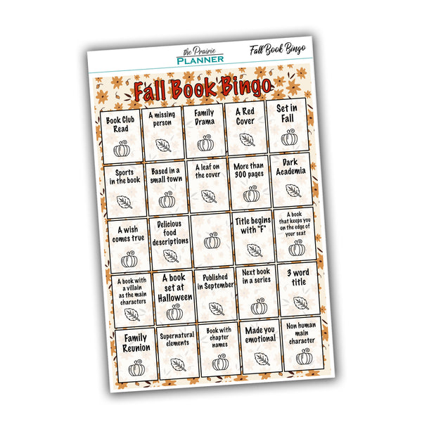 Fall Book Bingo