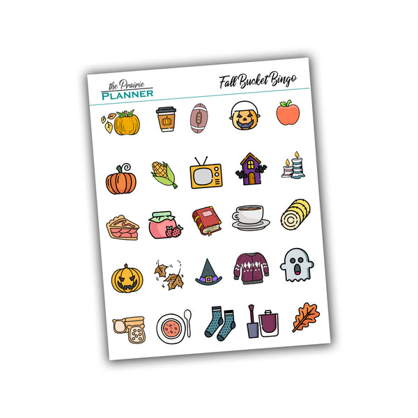 Fall Bucket Bingo