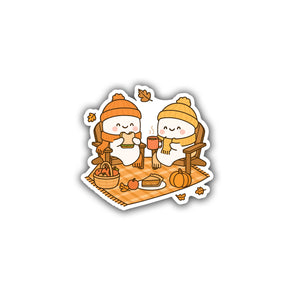 Fall Picnic Die Cut Sticker