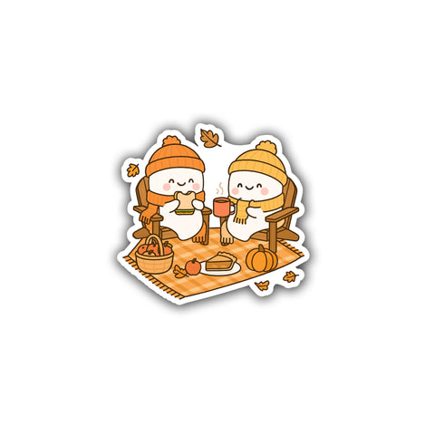 Fall Picnic Die Cut Sticker