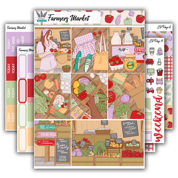 Farmers Market | Weekly Planner Kit